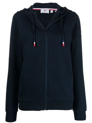Rossignol cotton zip-up hoodie - Blue