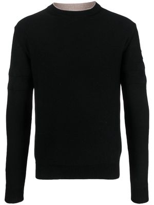 Rossignol crew-neck merino wool jumper - Black