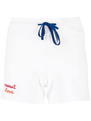 Rossignol embroidered-logo drawstring shorts - White