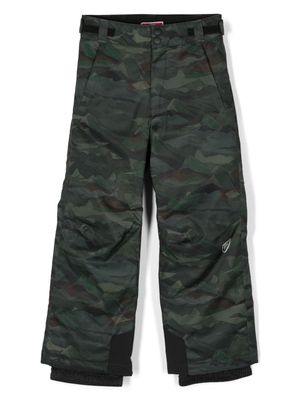 Rossignol Kids camouflage-print straight-leg ski trousers - Green