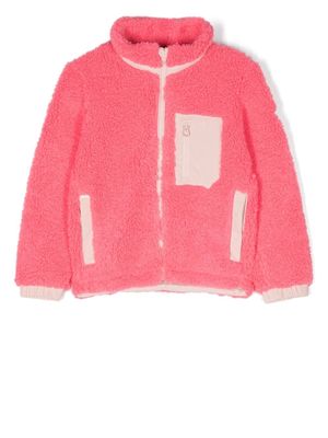 Rossignol Kids contrasting-trim fleece jacket - Pink
