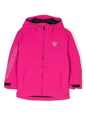Rossignol Kids logo-print hooded jacket - Pink