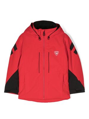 Rossignol Kids logo-print hooded jacket - Red