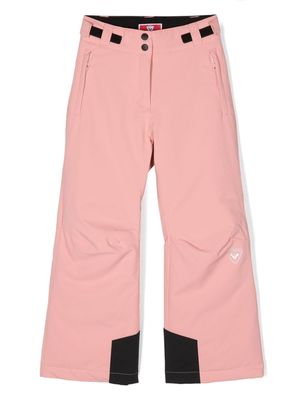 Rossignol Kids logo-print straight-leg trousers - Pink