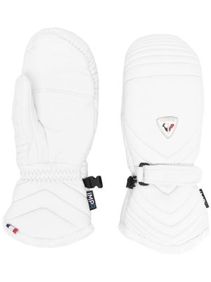 Rossignol logo-patch detail ski gloves - White