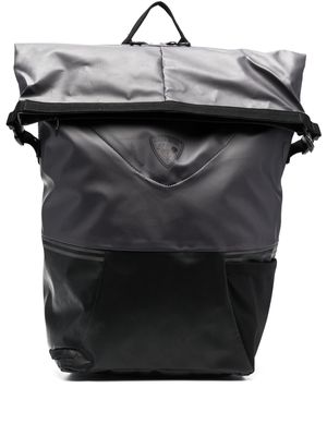 Rossignol logo-patch foldover backpack - Grey