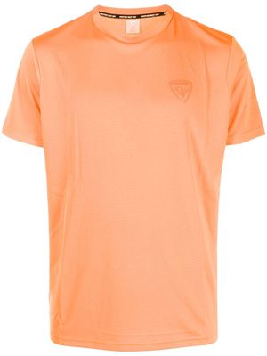 Rossignol logo-patch short-sleeved T-shirt - Orange