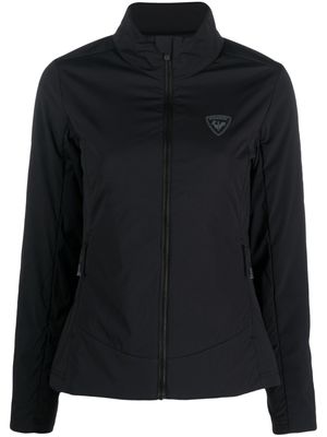 Rossignol logo-patch stand-up collar jacket - Black