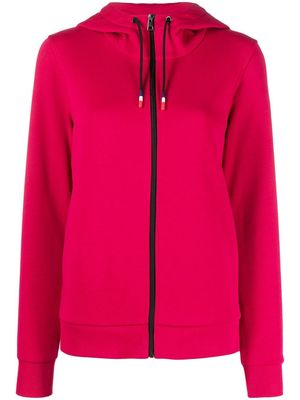 Rossignol logo-plaque zip-up hoodie - Pink