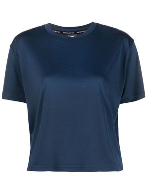 Rossignol logo-print cropped performance T-shirt - Blue