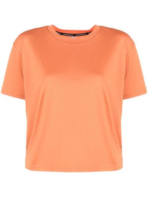 Rossignol logo-print cropped performance T-shirt - Orange