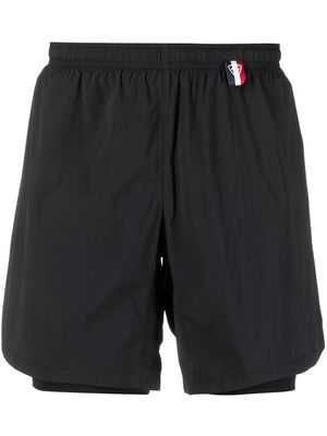 Rossignol logo-print trail shorts - Black
