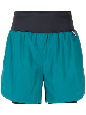 Rossignol logo-print trail shorts - Green