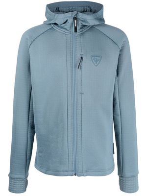 Rossignol logo-print zip-up hoodie - Blue