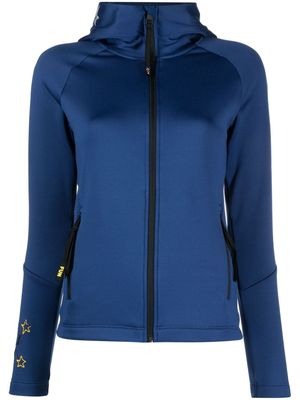Rossignol logo-print zipped hoodie - Blue