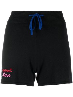 Rossignol 'mount of love' drawstring shorts - Black