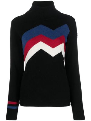 Rossignol Mountain intarsia-knit jumper - Black