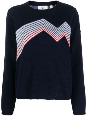 Rossignol Mountain intarsia-knit jumper - Blue