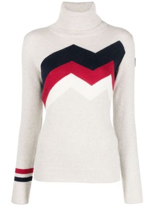 Rossignol Mountain intarsia-knit jumper - Neutrals