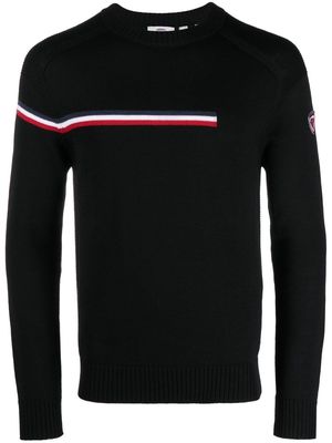 Rossignol Odysseus stripe-detail sweater - Black
