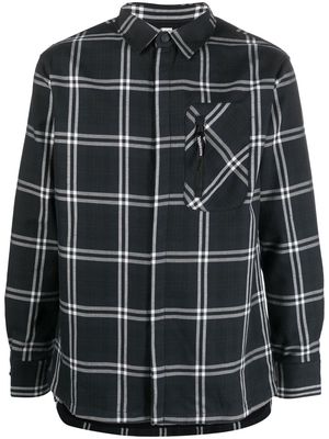 Rossignol plaid flannel shirt - Black