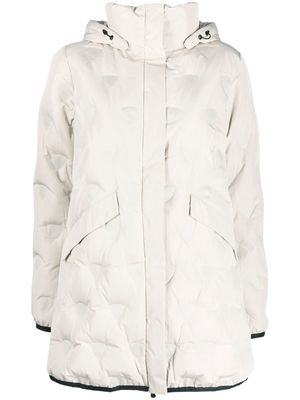 Rossignol quilted hooded coat - Neutrals