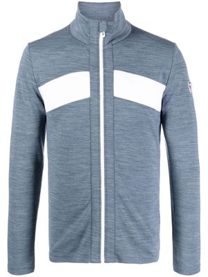 Rossignol React logo-patch zip-up sports top - Blue