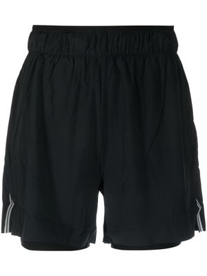 Rossignol reflective logo-print performance shorts - Black