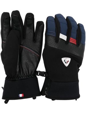 Rossignol Strato logo-appliqué gloves - Black