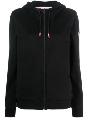 Rossignol tricolor logo hooded jacket - Black