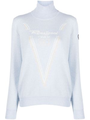 Rossignol Victoire intarsia-knit logo jumper - Blue