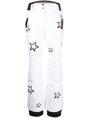 Rossignol W Stellar star-print trousers - White