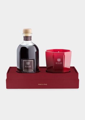 Rosso Nobile 8.4 oz. Diffuser and Candle Holiday Gift Set