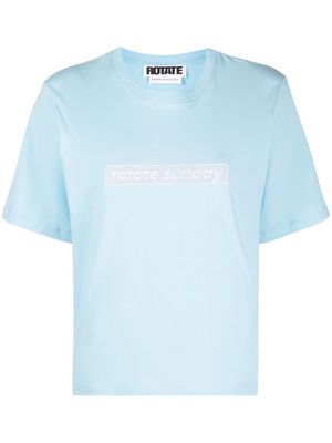 ROTATE Aster logo T-shirt - Blue