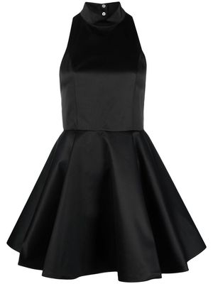 ROTATE Cora flared mini dress - Black
