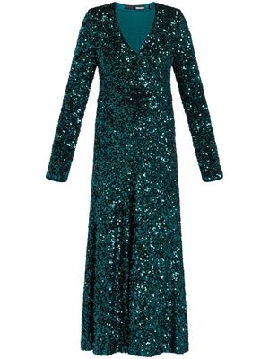 ROTATE crystal-embellished maxi dress - Green