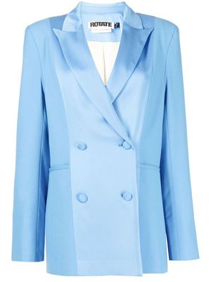 ROTATE double-breasted tailored blazer - Blue