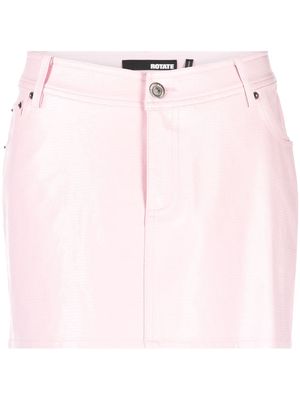 ROTATE embossed sequin mini skirt - Pink