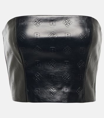 Rotate Emili faux leather bustier