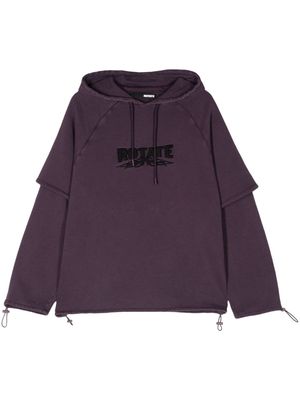 ROTATE Enzime organic cotton hoodie - Purple