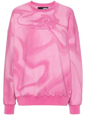 ROTATE Enzyme embroidered-logo sweatshirt - Pink