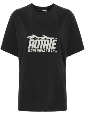 ROTATE Enzyme logo-print T-shirt - Black