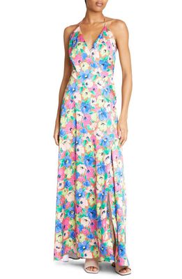ROTATE Floral Maxi Slipdress in Necatrine Comb.