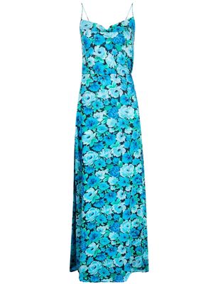 ROTATE floral-print maxi dress - Blue