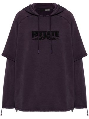 ROTATE HD Enzyme organic-cotton hoodie - Purple