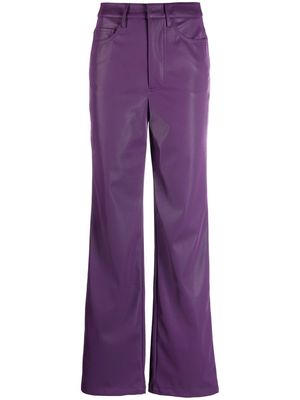 ROTATE high-waist straight-leg trousers - Purple