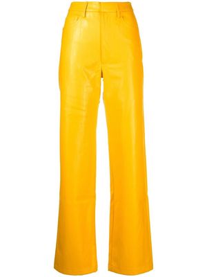 ROTATE high-waist wide-leg trousers - Orange