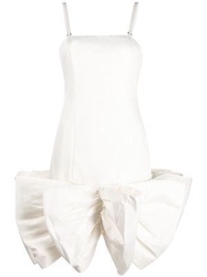 ROTATE Leiza bow-detail dress - 11-0601 BRIGHT WHITE