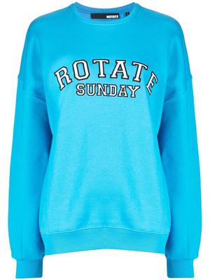 ROTATE logo cotton sweatshirt - Blue
