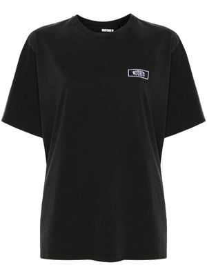 ROTATE logo-patch organic-cotton T-shirt - Black